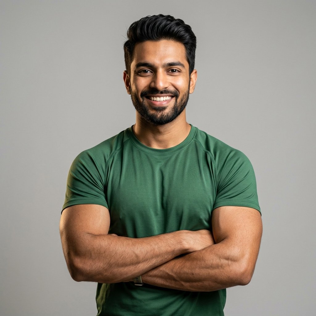 Fit Indian Male showing Weight Gain
